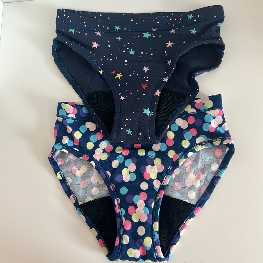 New (2 pairs) Thinx Teens Brief Period Underwear for Teens